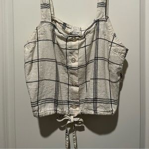 Women’s Plaid Crop Top
